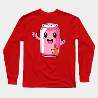 Soft drink cute T-Shirt cute giril Long Sleeve T-Shirt